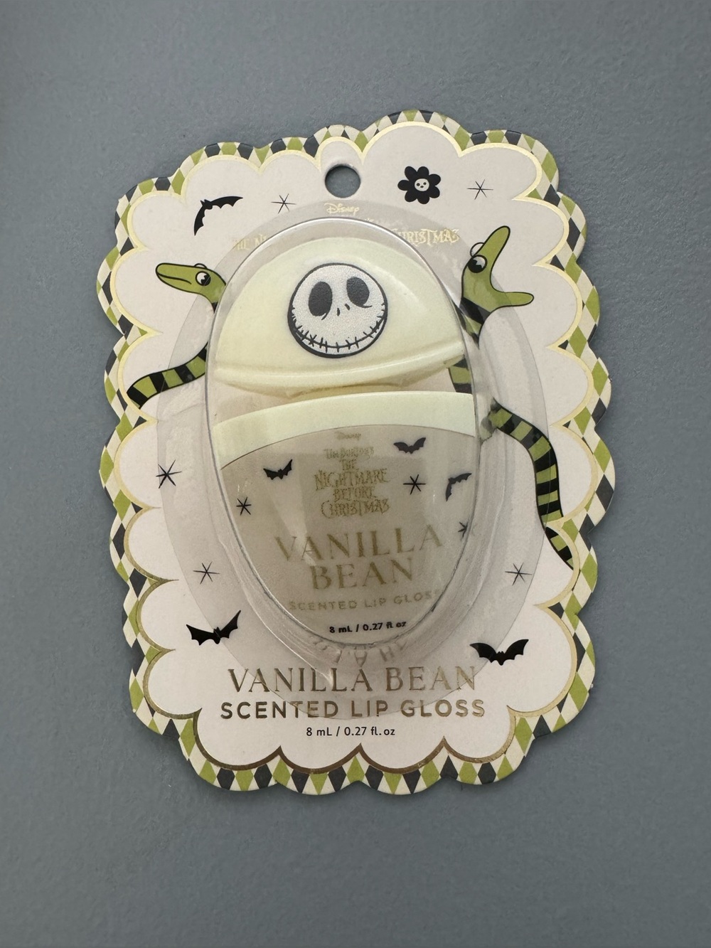 Disney The Nightmare Before Christmas Vanilla Bean Lip Gloss in Cream Jack